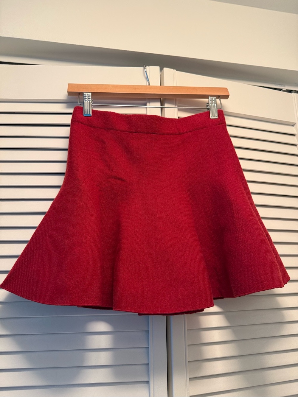 Zara Red Flared Skirt - Classic A-Line Style size M - Picture 4 of 6